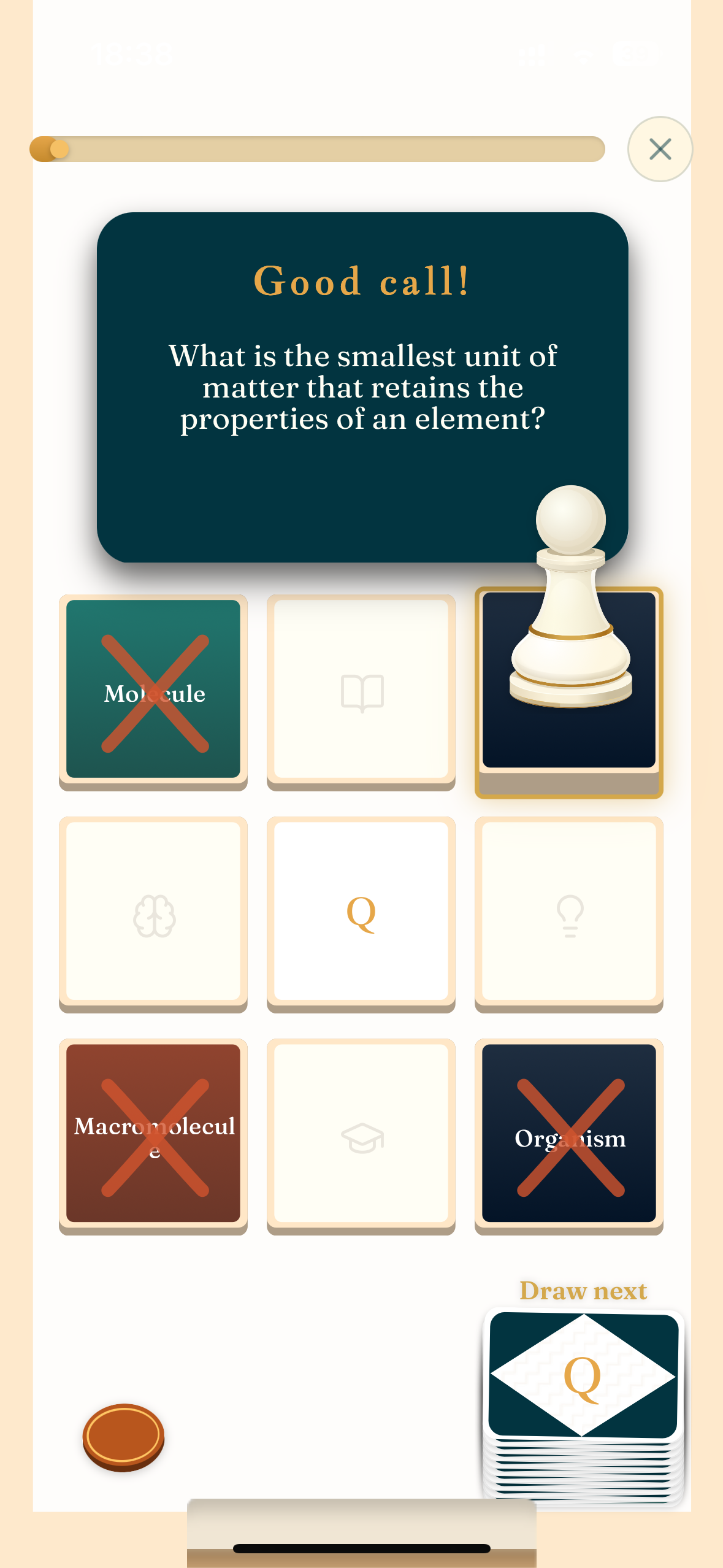 Questlyr short answer correct screen
